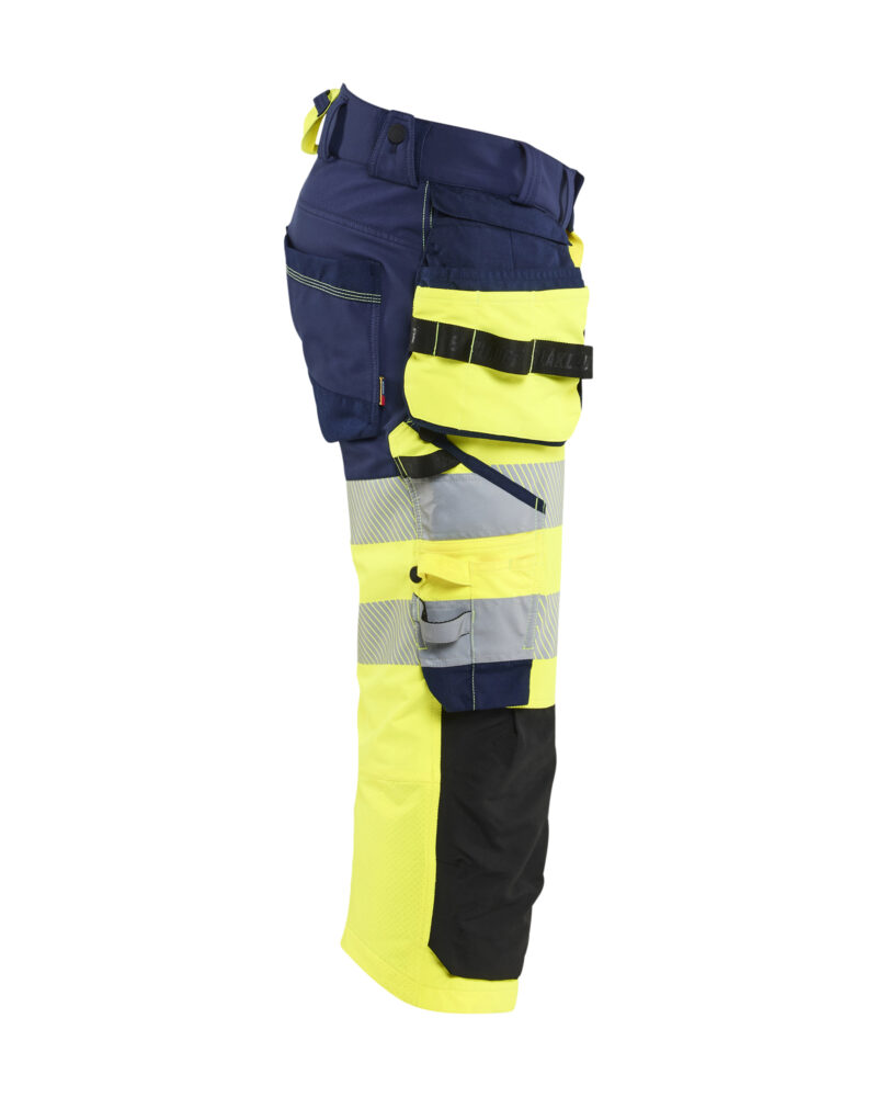 Blåkläder High Vis piraatbroek 4-weg stretch met gereedschapzakken 1123 - zijkant