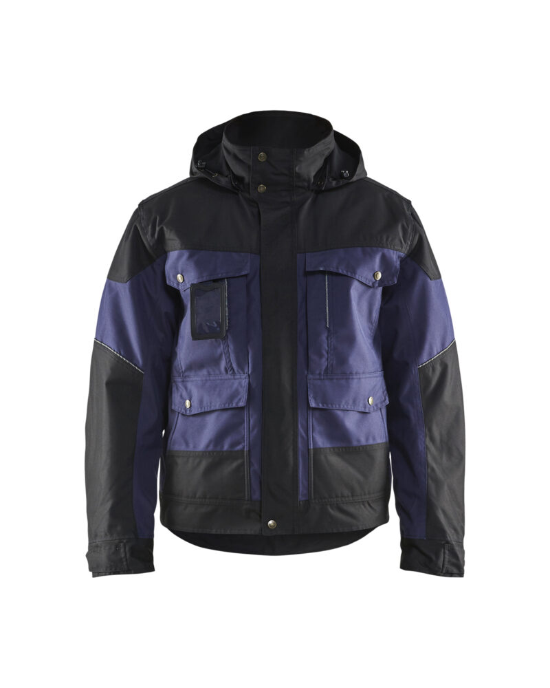 Blåkläder Winterjas 4886 - Marineblauw/Zwart voorkant
