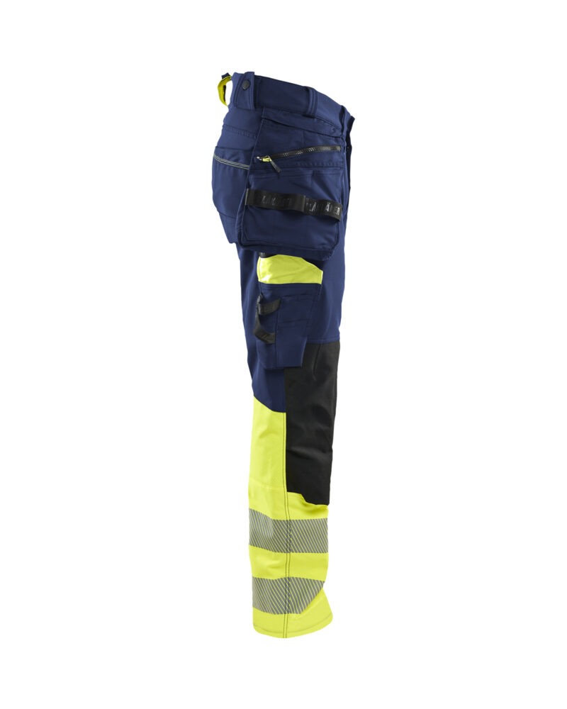 Blåkläder High Vis werkbroek 4-weg stretch met afneembare gereedschapszakken 1125 - zijkant