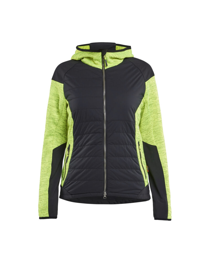 Blåkläder Dames hybride jack 5931 - High Vis Geel/Zwart voorkant