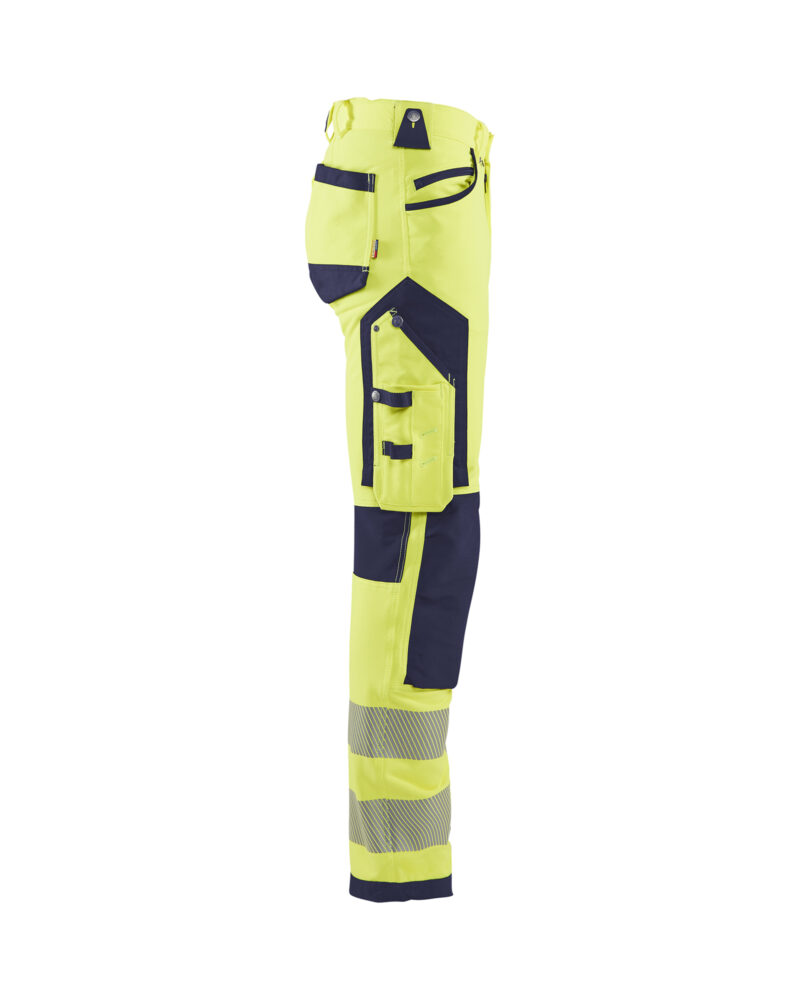 Blåkläder High Vis werkbroek 4-weg stretch 1197 - zijkant
