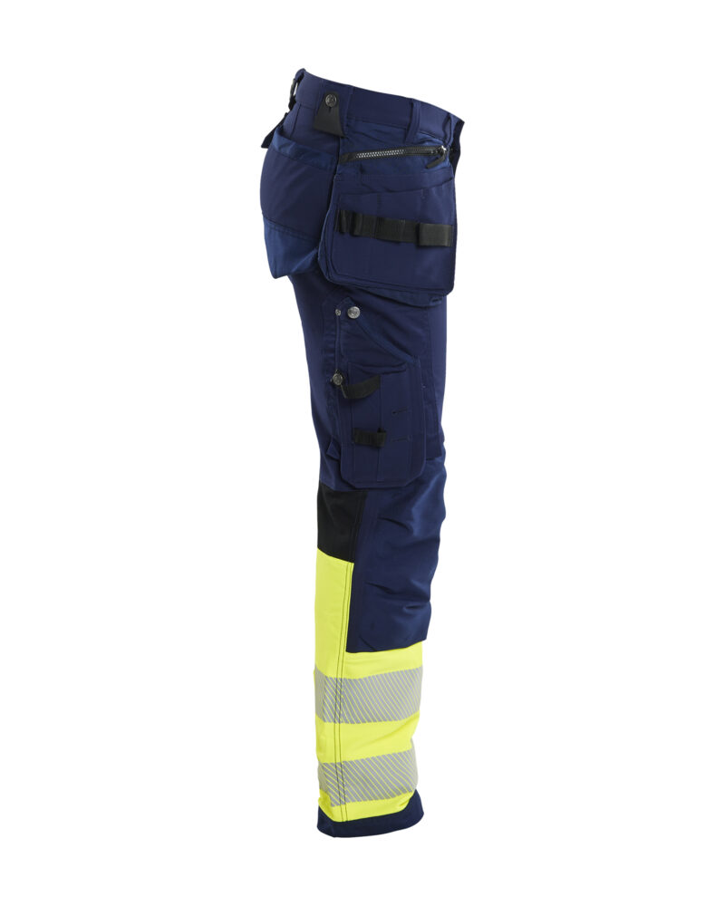 Blåkläder High Vis werkbroek 4-weg-stretch met gereedschapszakken 1993 - zijkant