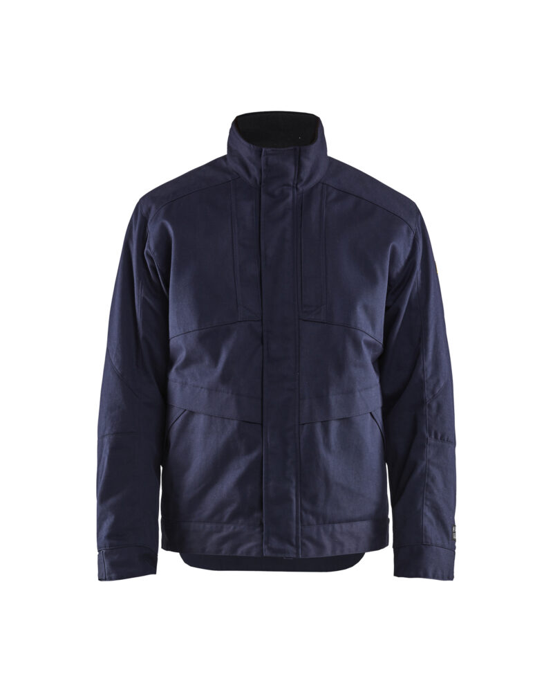 Blåkläder Vlamvertragende winterjas 4784 - Marineblauw voorkant
