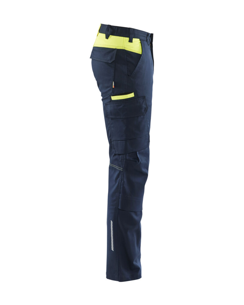 Blåkläder Industrie werkbroek stretch met kniezakken 1448 - zijkant