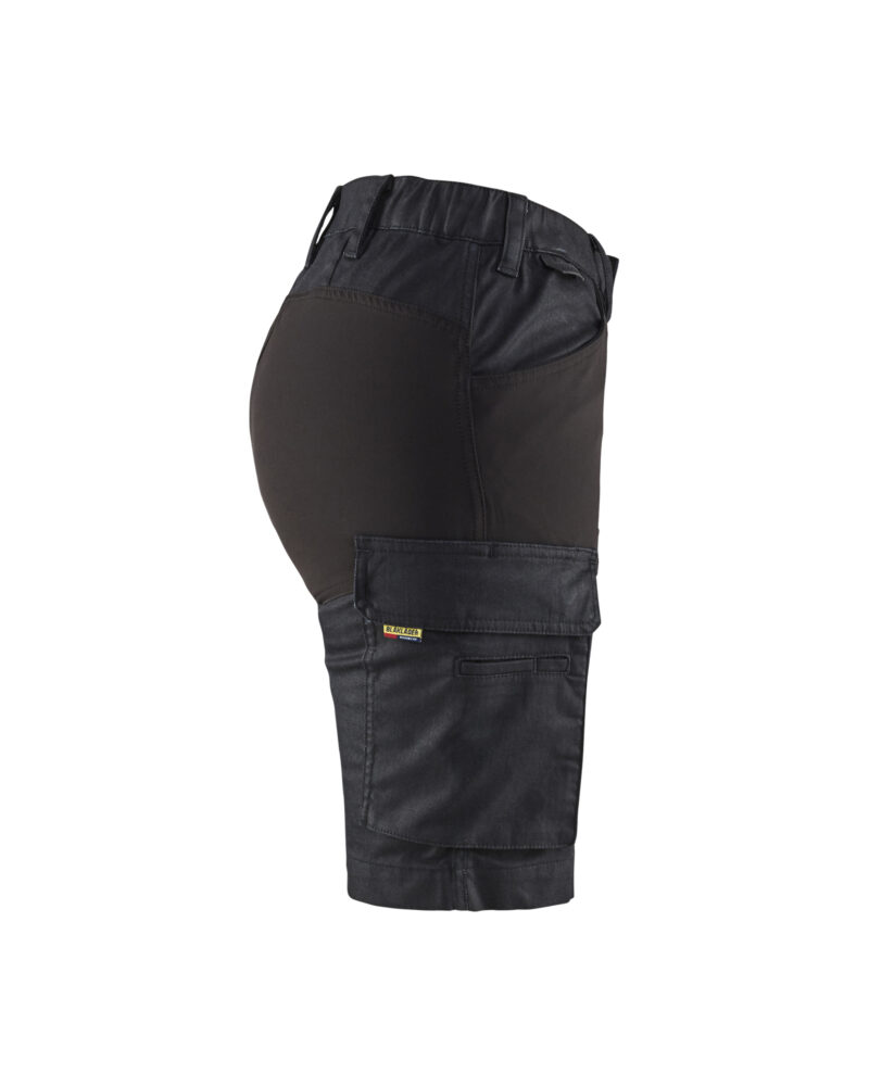Blåkläder Dames service short denim stretch 7137 - zijkant