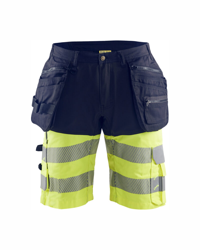 Blåkläder High Vis short met gereedschapszakken 1596 - voorkant
