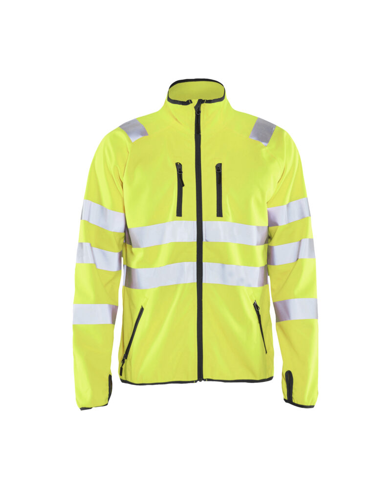 Blåkläder Softshell jack High Vis 4906 - High Vis Geel voorkant