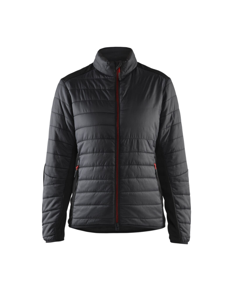 Blåkläder Dames warm gevoerd vest 4715 - Zwart/Rood voorkant