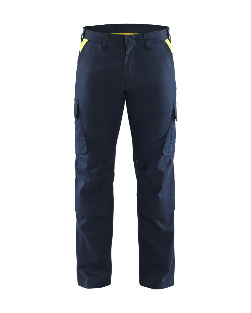 Blåkläder Industrie werkbroek stretch met kniezakken 1448 - voorkant