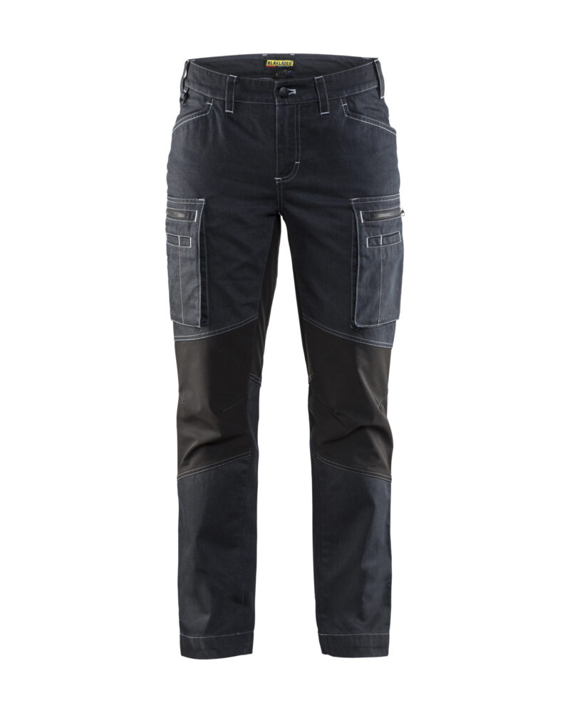 Blåkläder Dames Service werkbroek denim stretch 7159 - voorkant