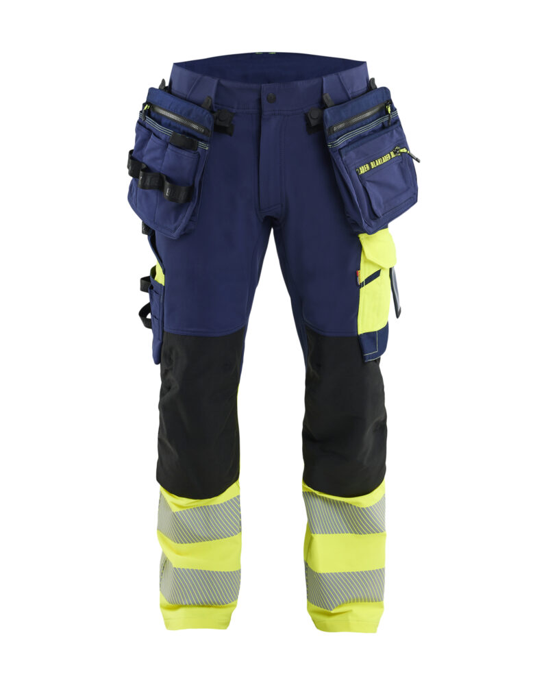 Blåkläder ToolRig™ High Vis Werkbroek 4-weg stretch 1145 - voorkant