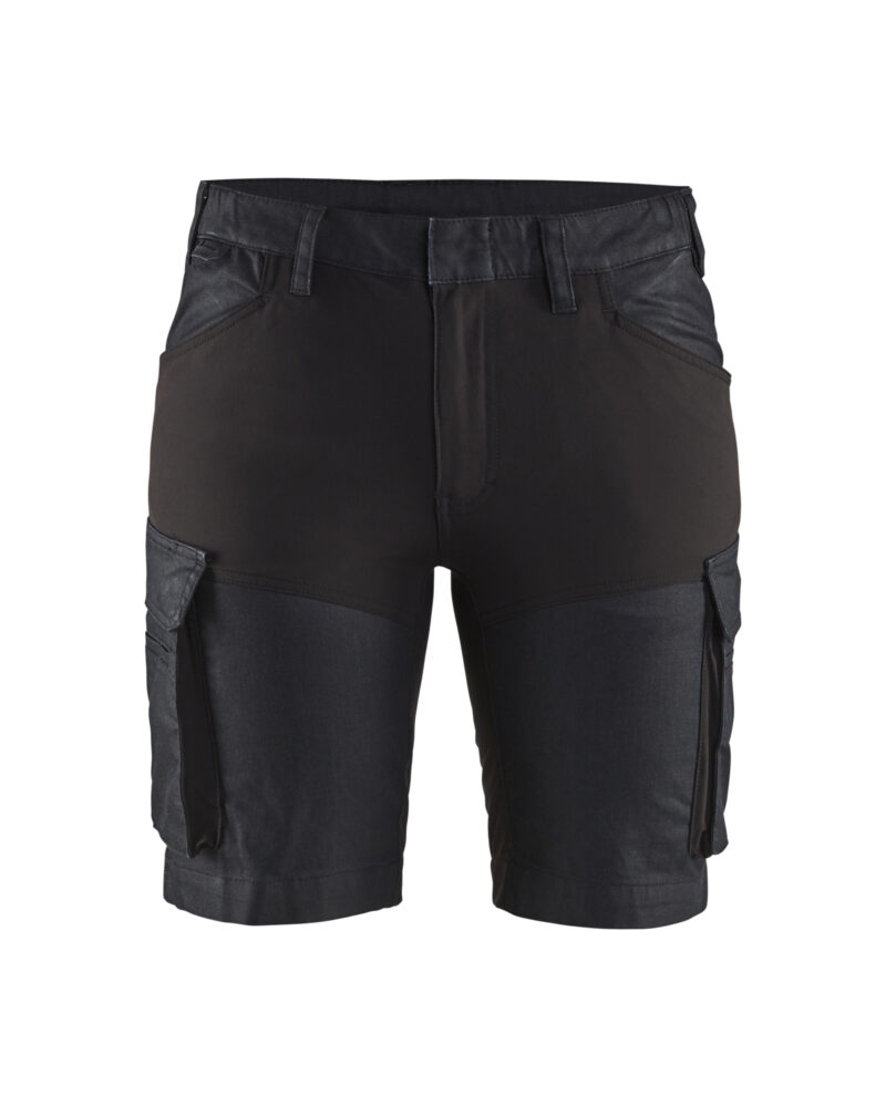 Blåkläder Dames service short denim stretch 7137 - voorkant