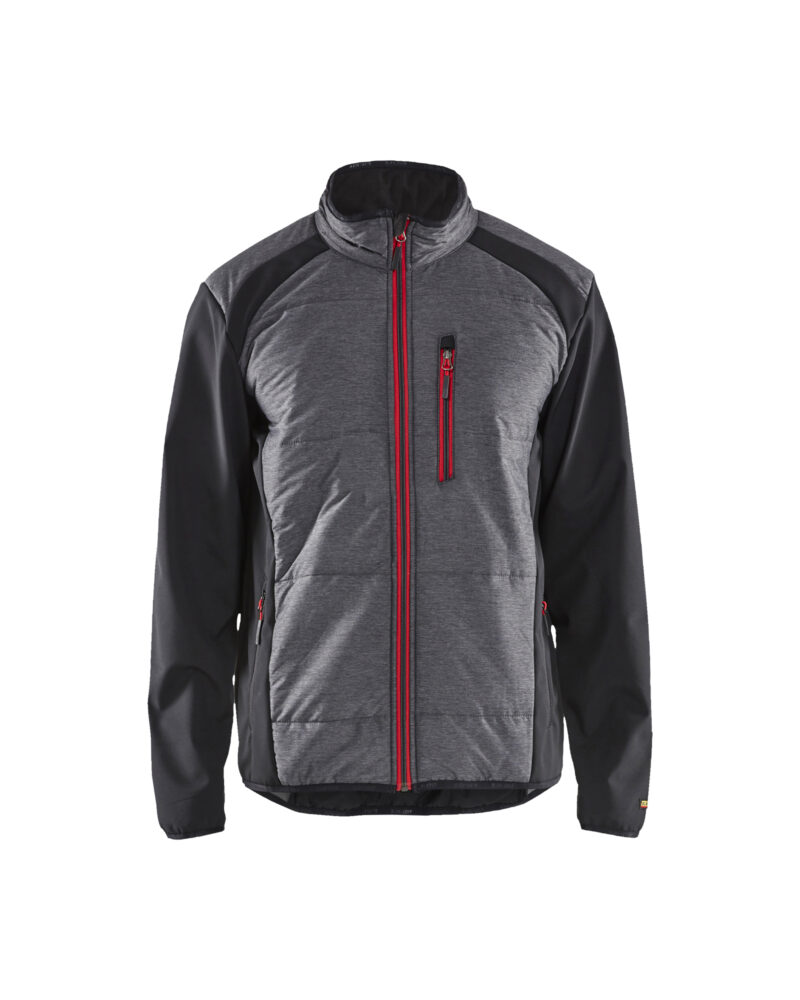 Blåkläder Hybride jack 4929 - Zwart/Rood voorkant