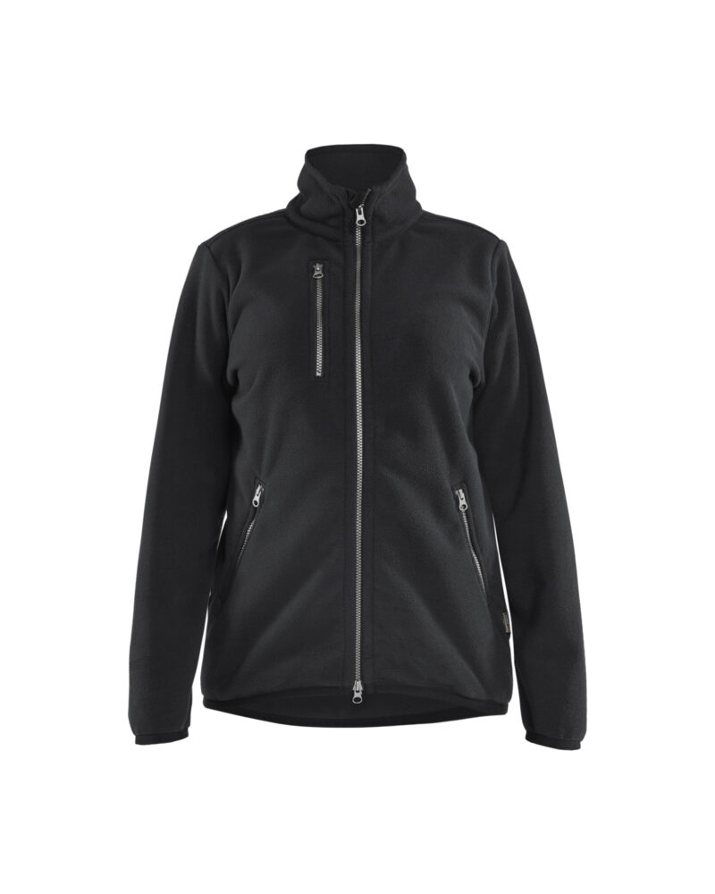 Blåkläder Dames fleecevest 4744 - Zwart voorkant
