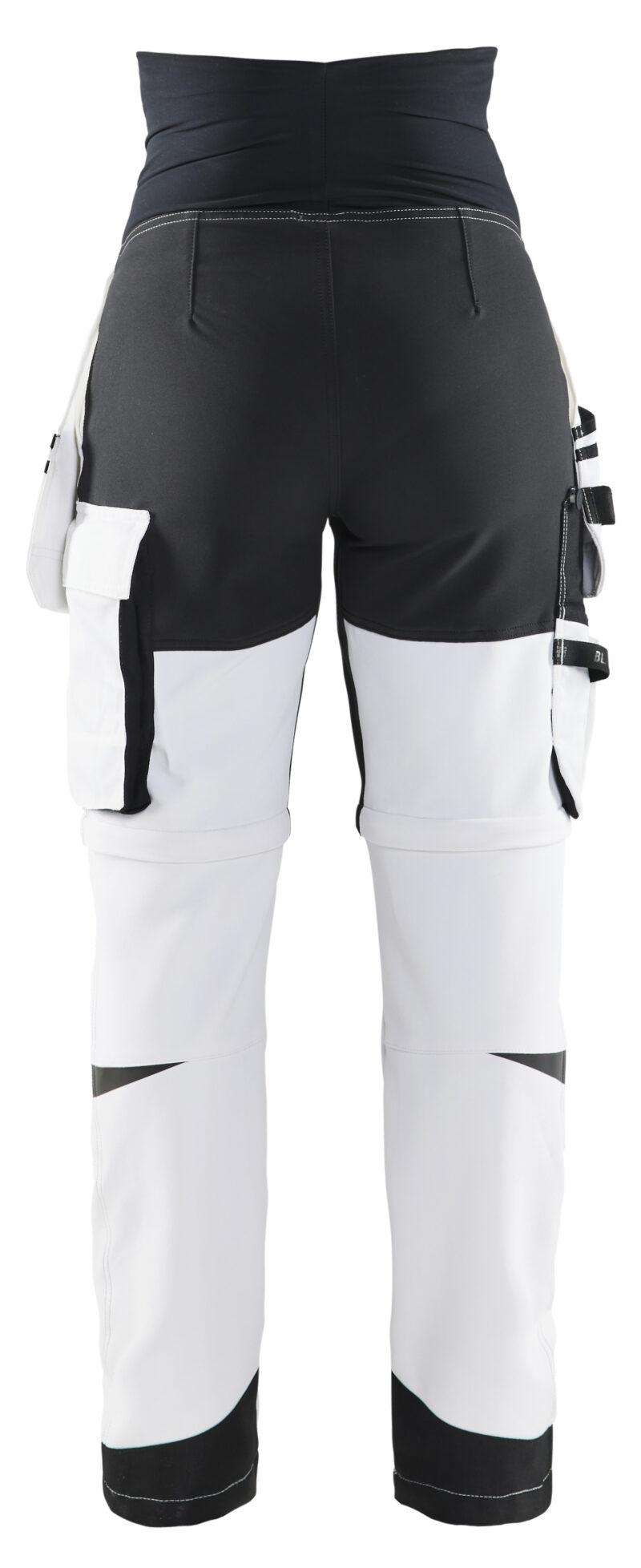 Blåkläder Schilders Zwangerschapsbroek Zip-Off 7102 - Wit/zwart