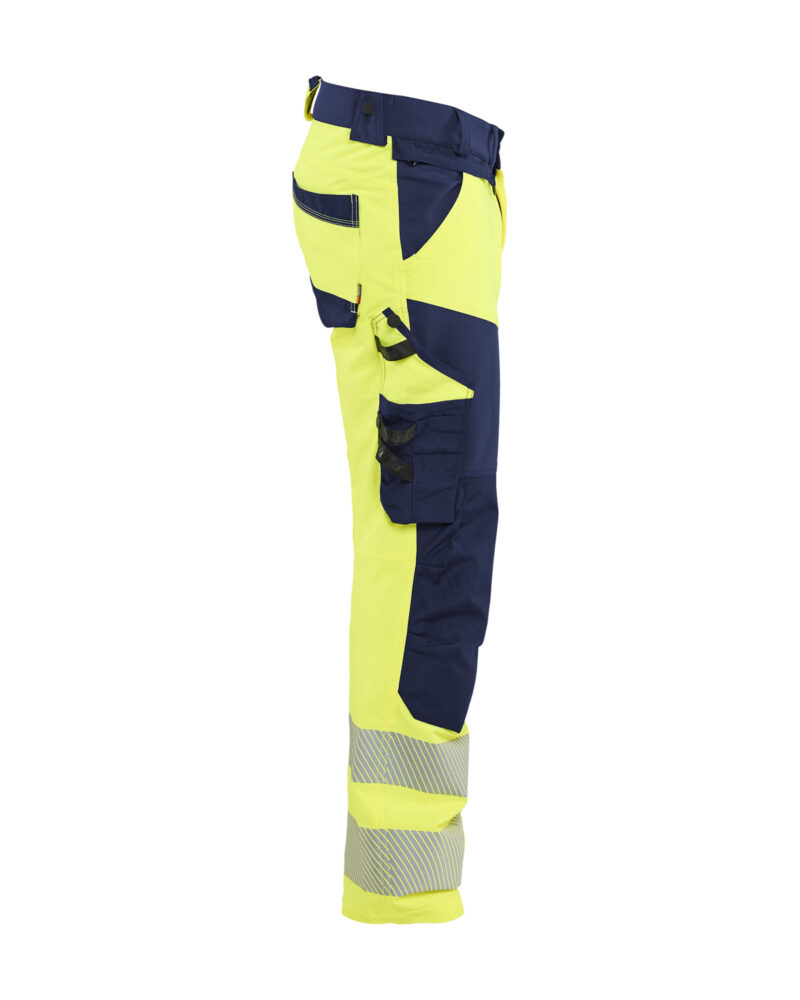 Blåkläder High Vis werkbroek 4-weg stretch 1124 - zijkant