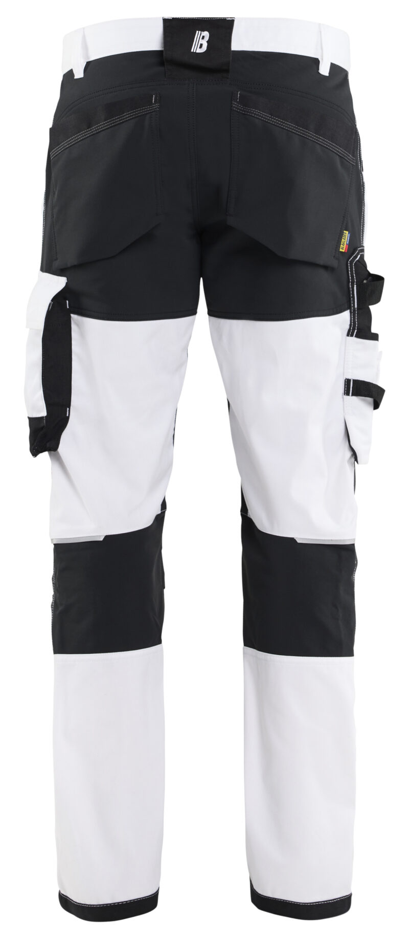 Blåkläder Schildersbroek met stretch 1771 - Wit/zwart