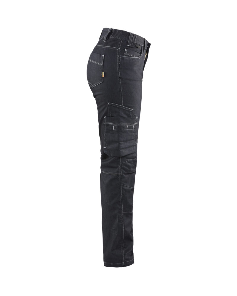 Blåkläder Dames Service werkbroek denim stretch 7140 - zijkant