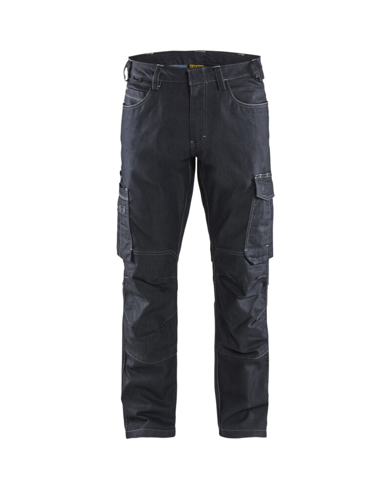 Blåkläder Service werkbroek denim stretch 1439 - voorkant