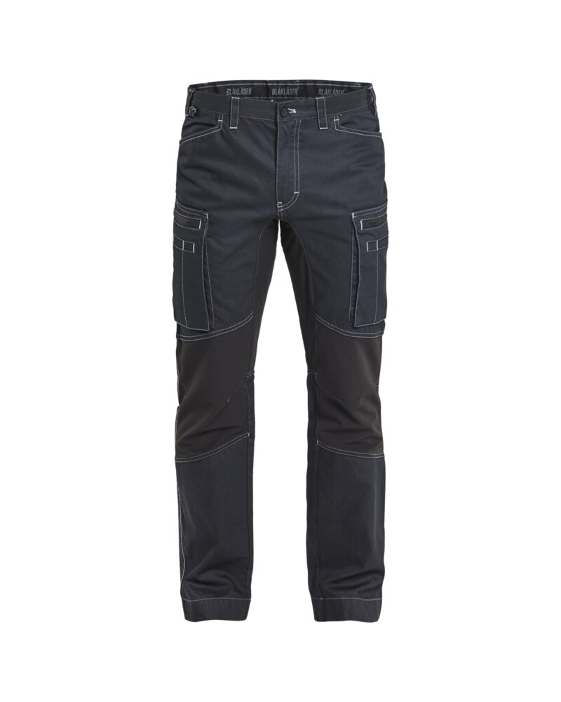 Blåkläder Service werkbroek denim stretch 1459 - voorkant