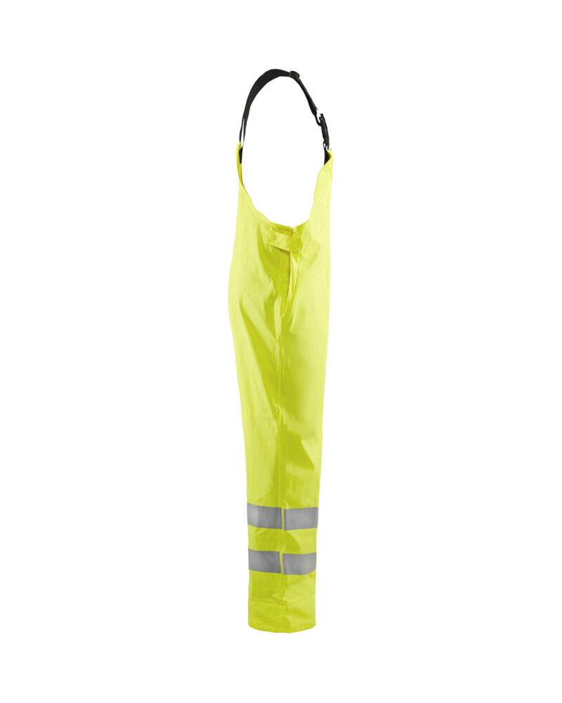 Blåkläder High Vis Bretelregenbroek LEVEL 3 1386 - zijkant