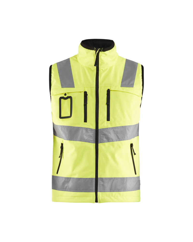 Blåkläder Softshell vest High Vis 3049 - High Vis Geel voorkant
