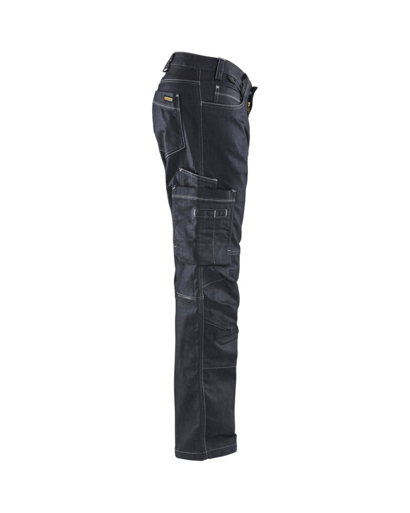 Blåkläder Service werkbroek denim stretch 1439 - zijkant