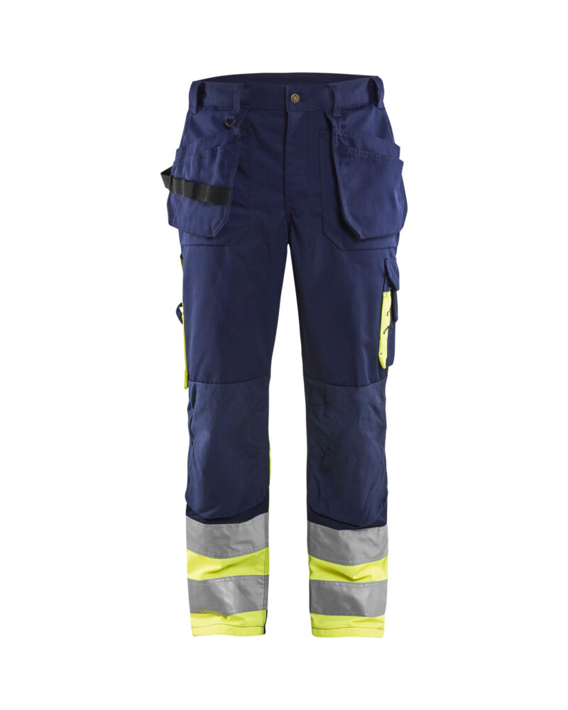 Blåkläder High Vis Werkbroek met gereedschapszakken 1529 - voorkant