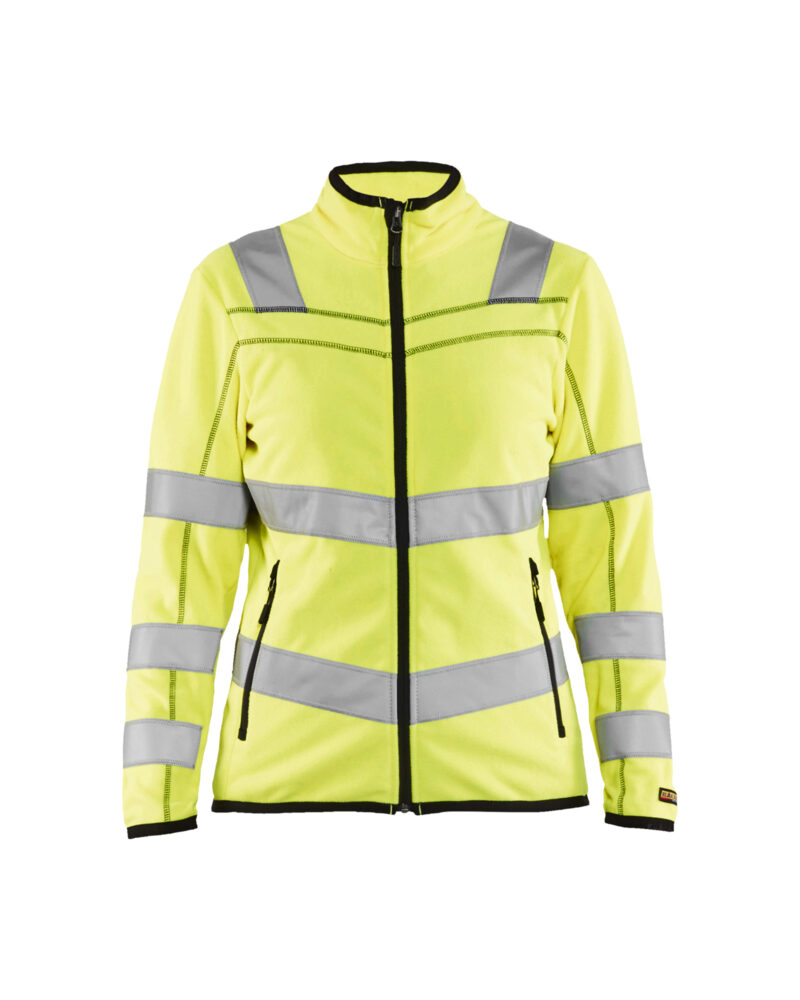 Blåkläder Dames Microfleecevest High Vis 4966 - High Vis Geel voorkant