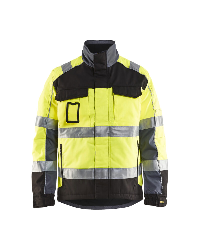 Blåkläder Winterjas High Vis 4851 - High Vis Geel/Zwart voorkant