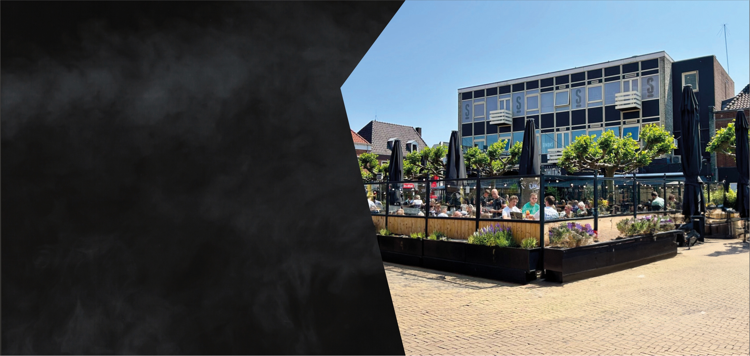 Terras van Stadscafé Simons aan het Simonsplein in Doetinchem
